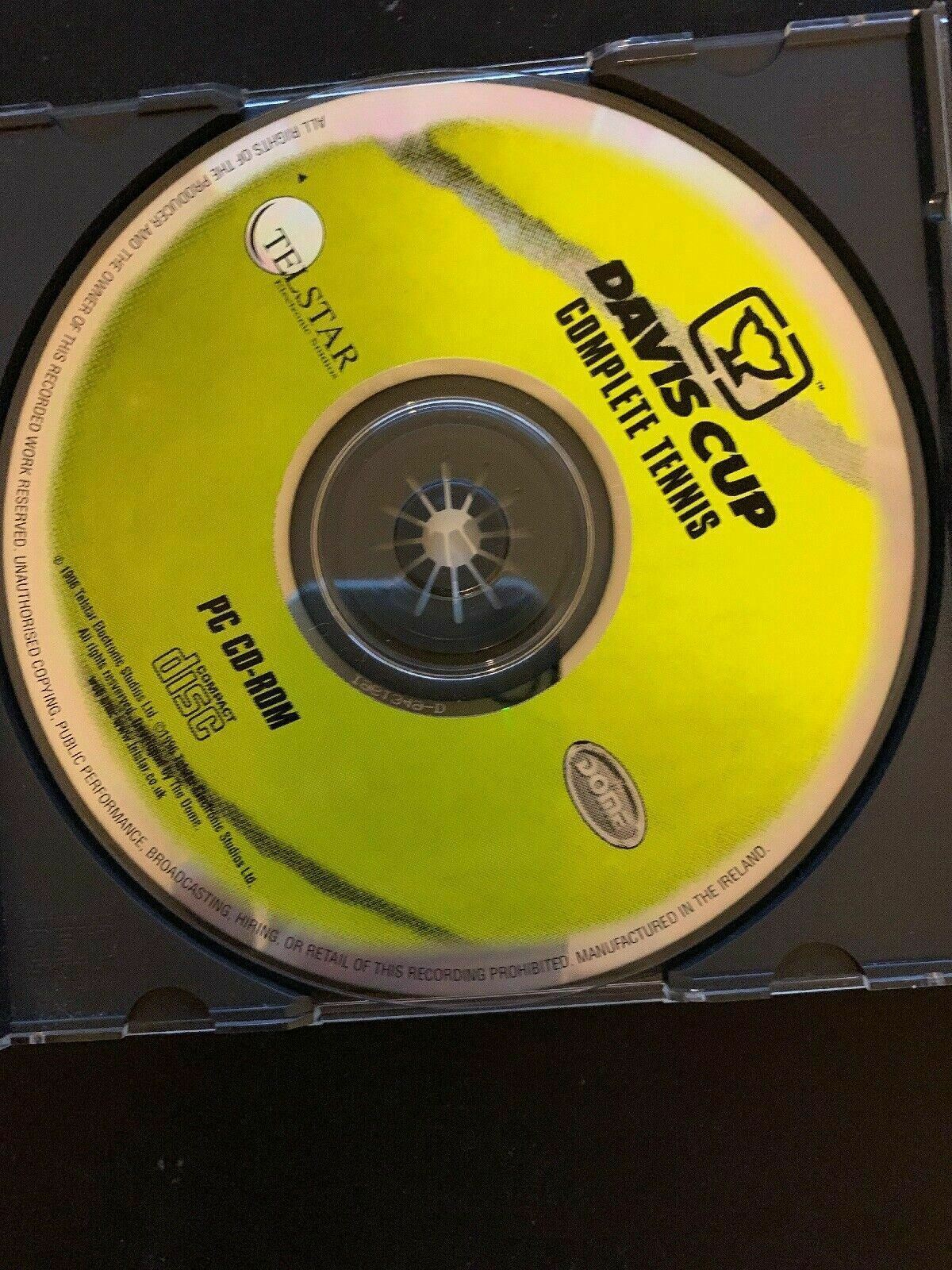 Davis Cup Complete Tennis - PC DOS CD-ROM Tennis Sports 1996 Game