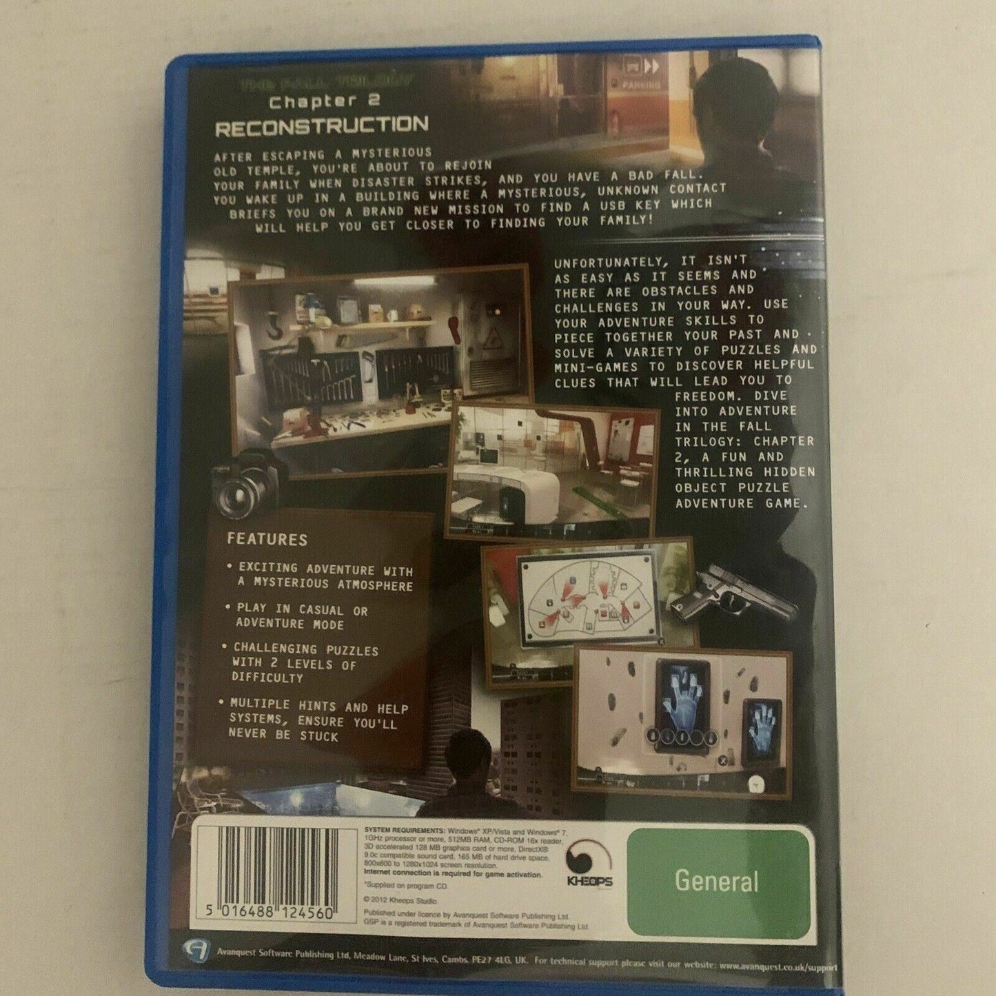 The Fall Trilogy Chapter 2 Reconstruction - PC Windows CDROM Hidden Object Game