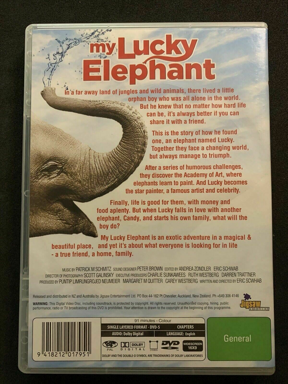 My Lucky Elephant (DVD, 2013) Ivor David Balding, Flora The Elephant. Region 4