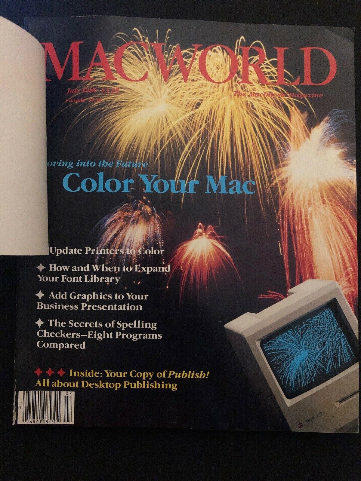 Macworld July 1986 Magazine Includes Desktop Publishing Mag  Apple Vintage Rare