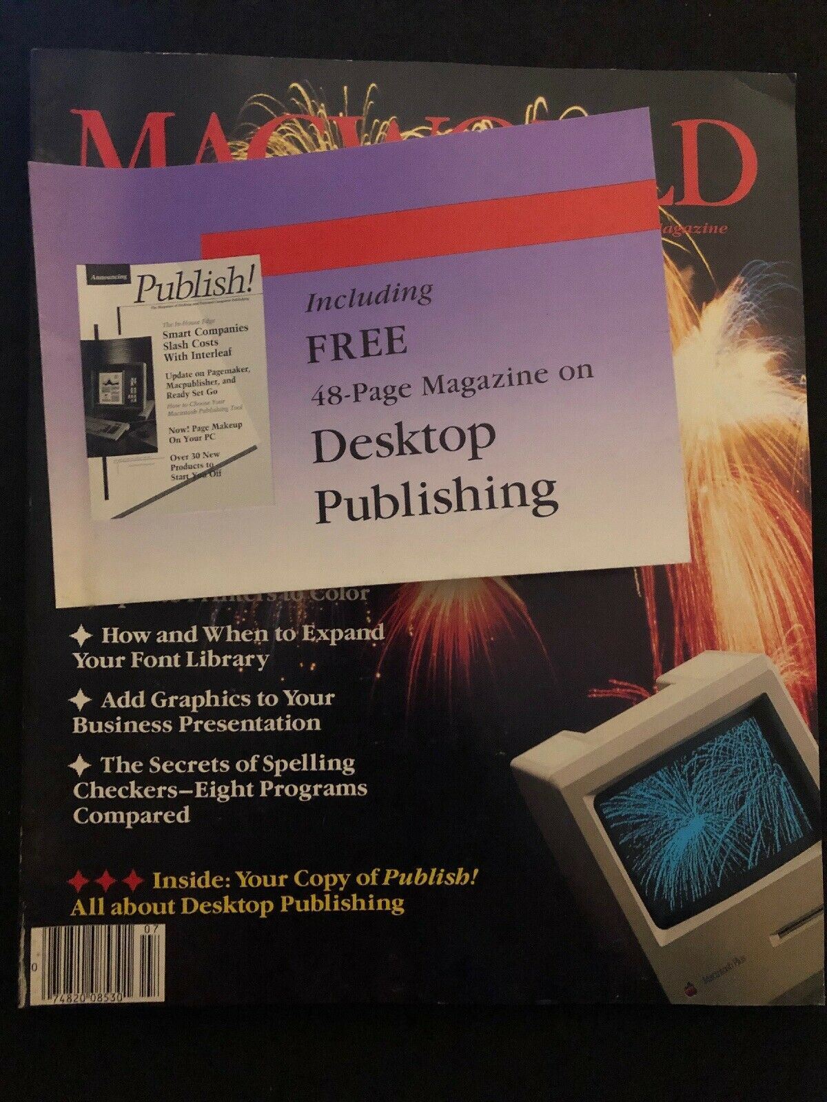 Macworld July 1986 Magazine Includes Desktop Publishing Mag  Apple Vintage Rare
