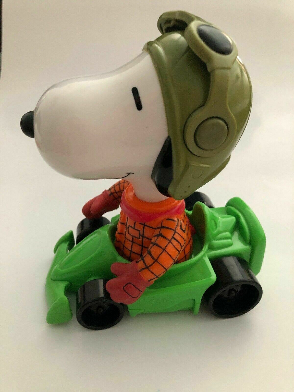 SNOOPY RACE CAR DRIVER Genuine Official McDonald's Figurine Promotion Toy