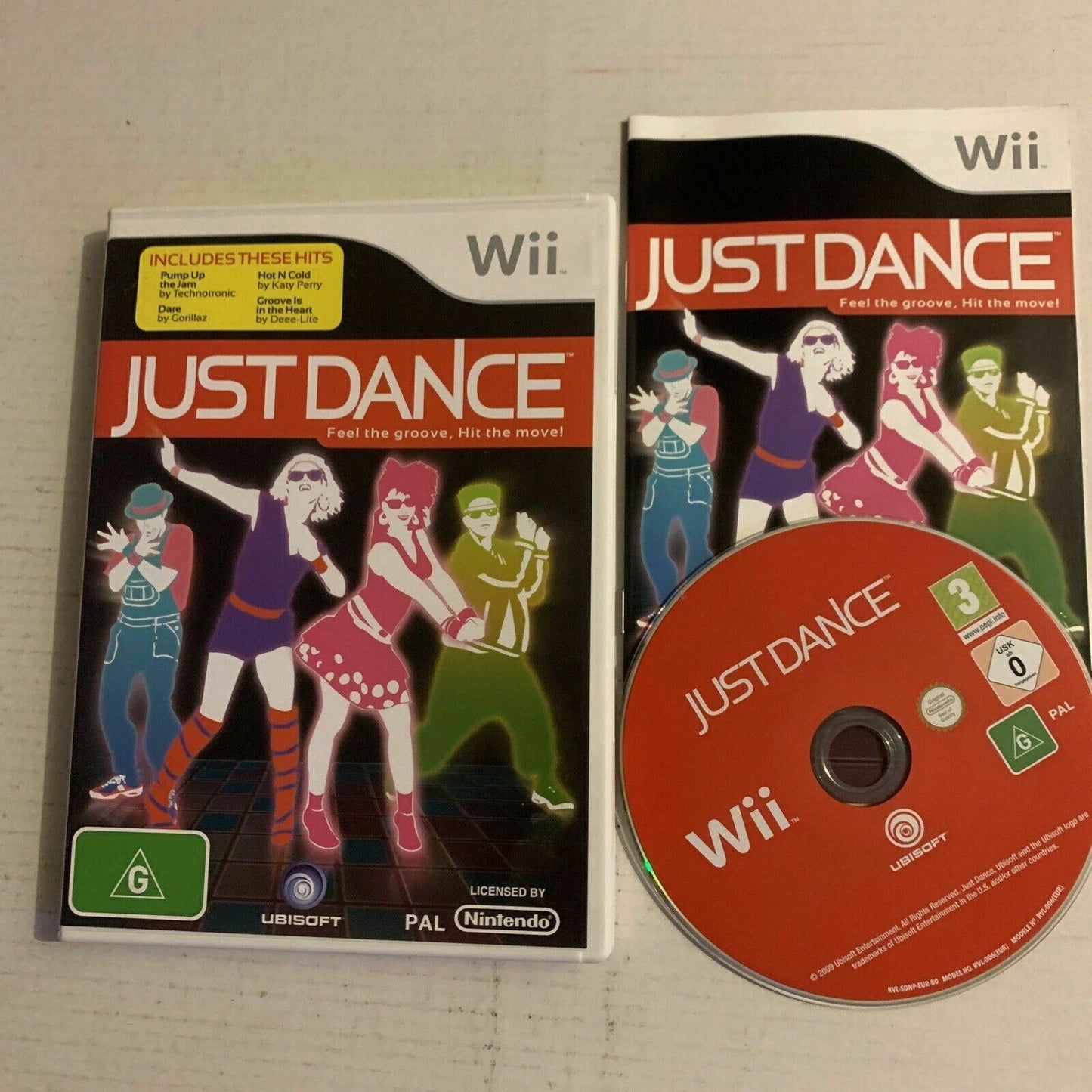 Just Dance Nintendo Wii Game Pal With Manual