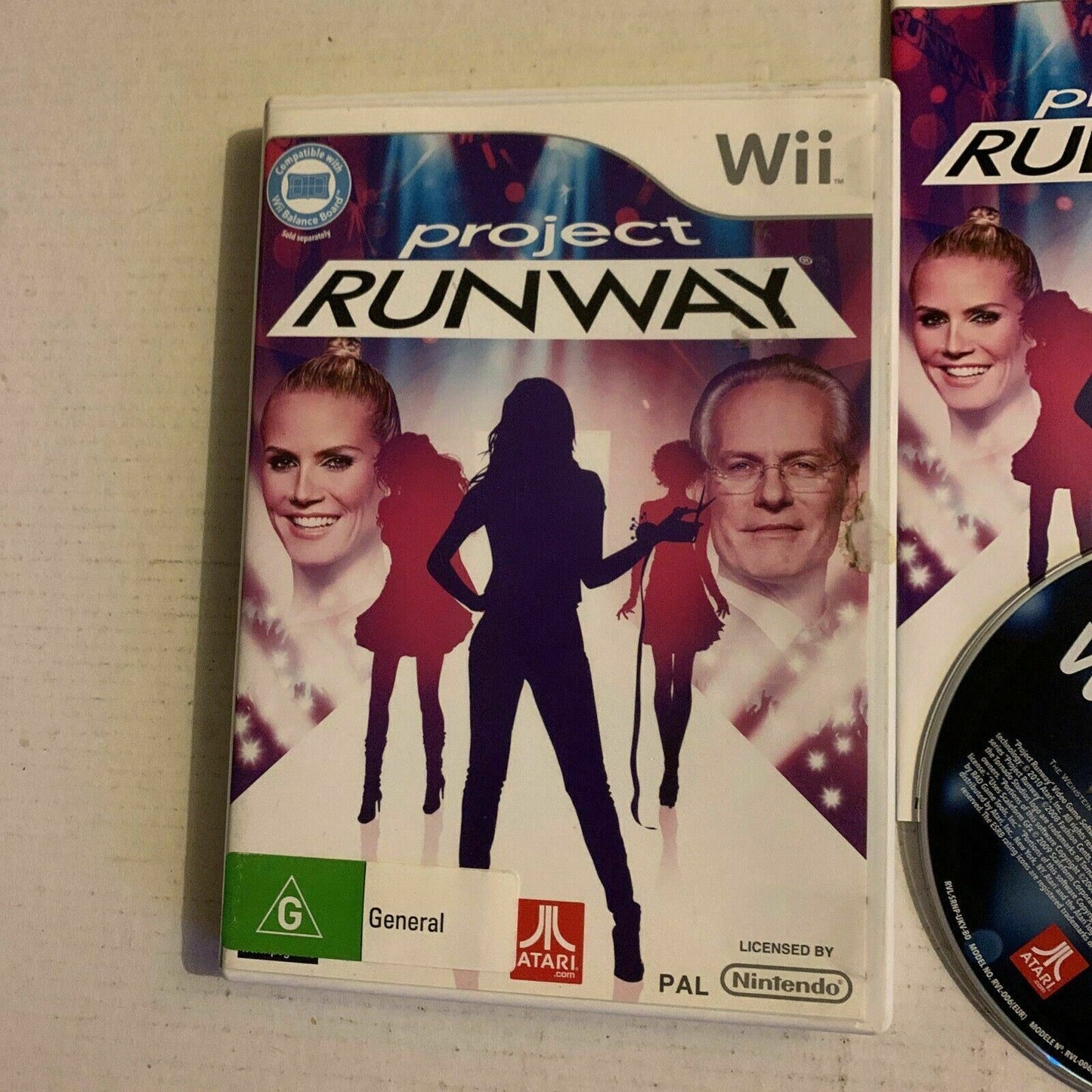 Project Runway  Nintendo Wii Fashion PAL Game With Manual