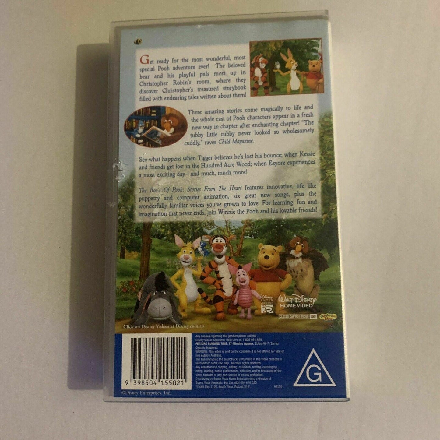 Disney's The Book of Pooh - Story From The Heart  (VHS, 2001) PAL