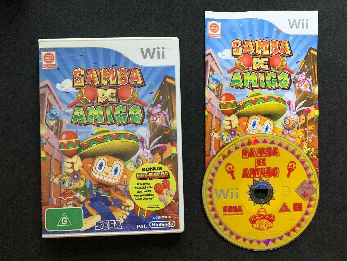 Samba De Amigo Nintendo Wii PAL with Manual