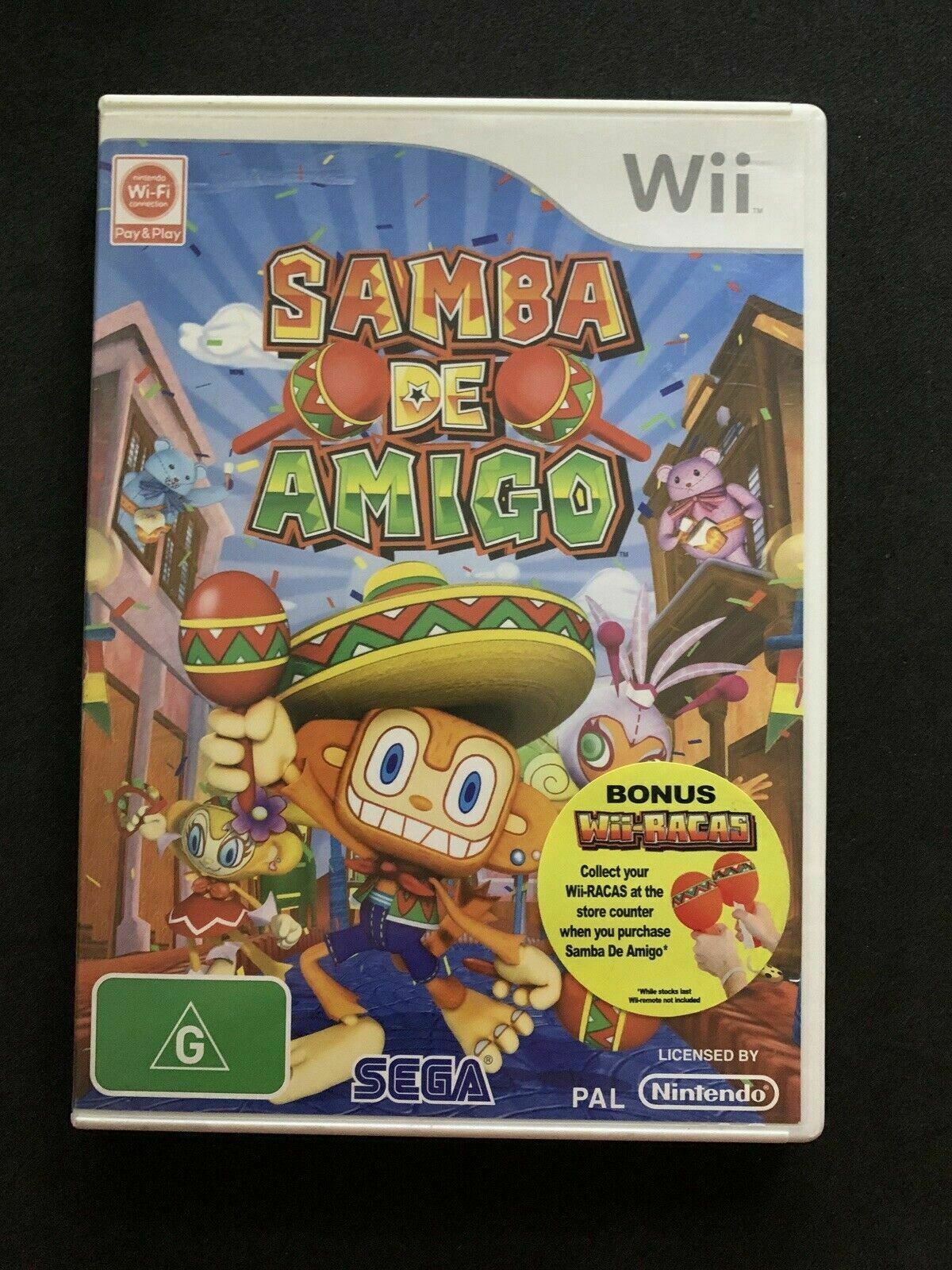 Samba De Amigo Nintendo Wii PAL with Manual