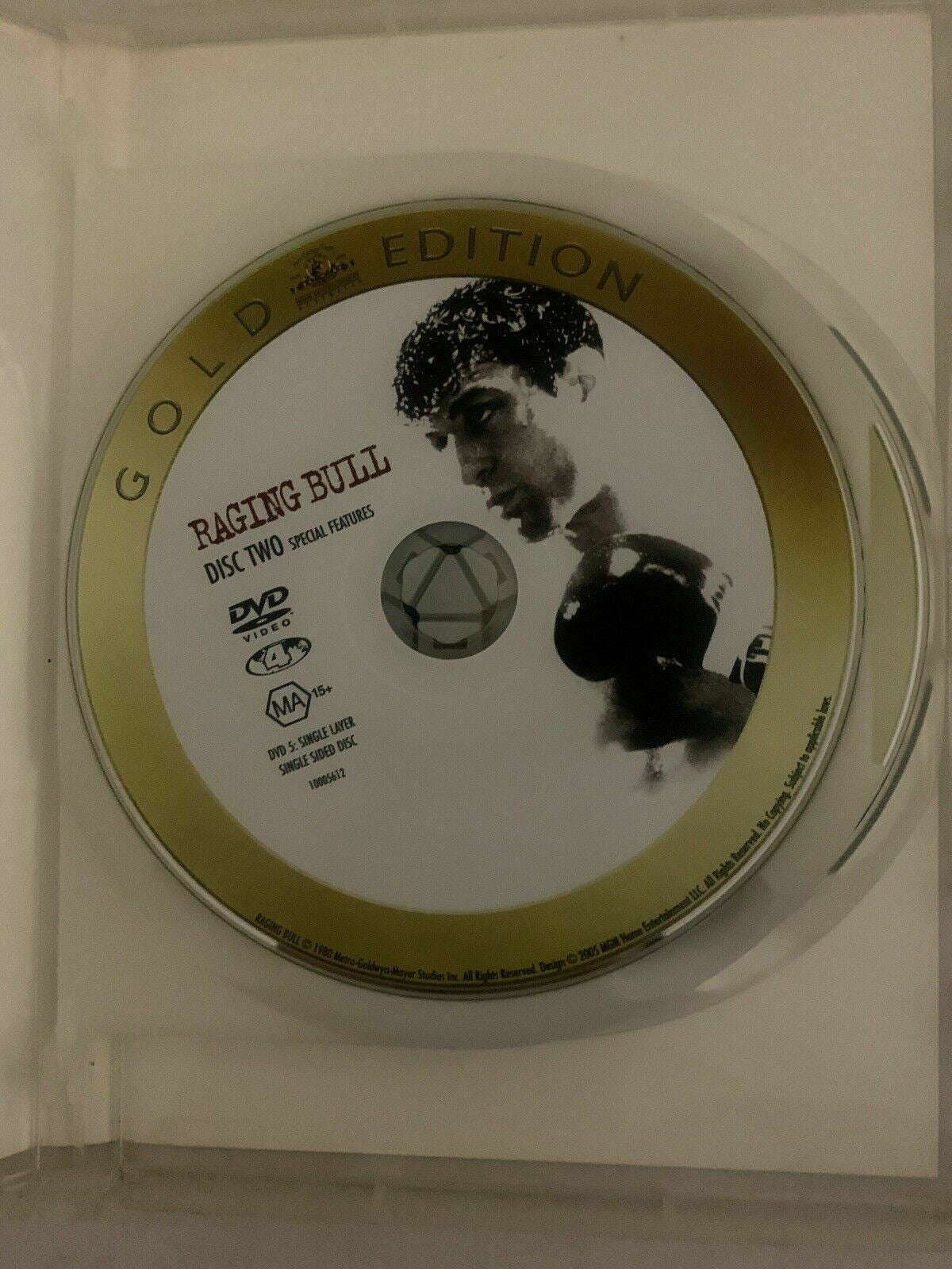 Raging Bull - Gold Edition (DVD, 1980) Robert De Niro 2-Disc Movie & Documentary