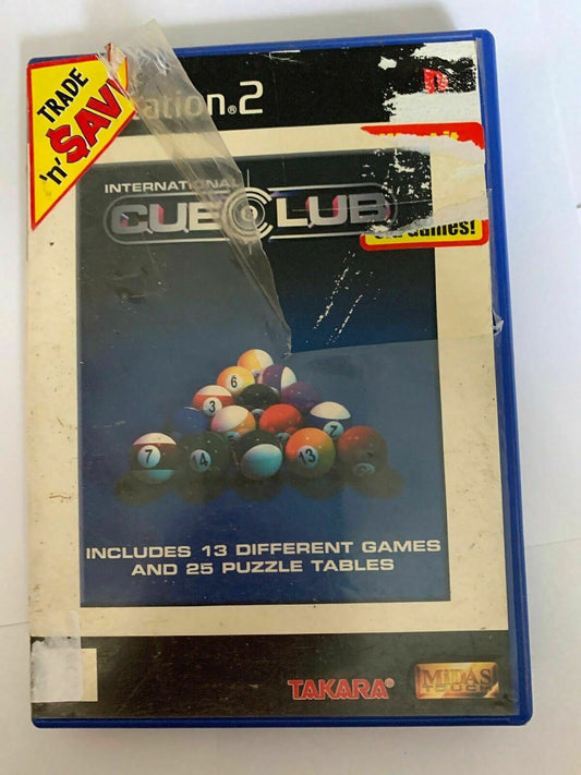 International Cue 8 Club PlayStation 2 PS2 Pal