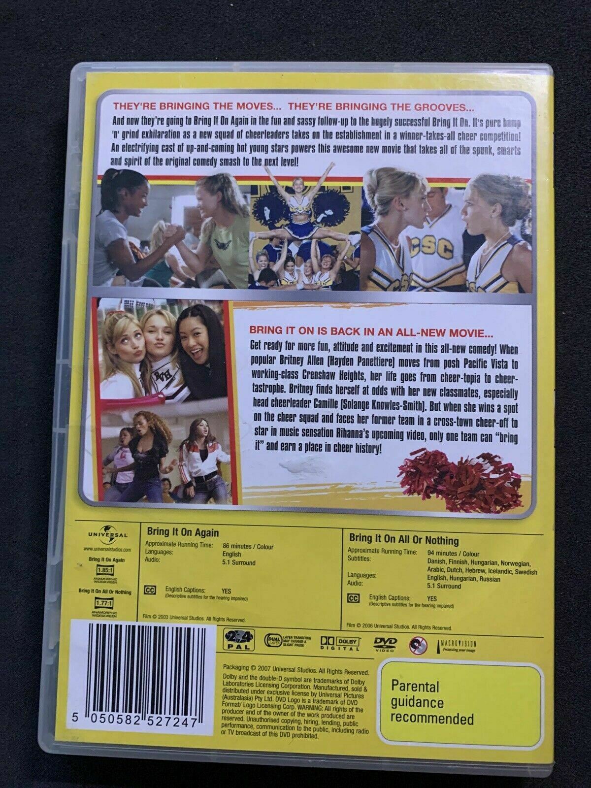 Bring It On Again + Bring It On: All or Nothing (DVD) - Region 4