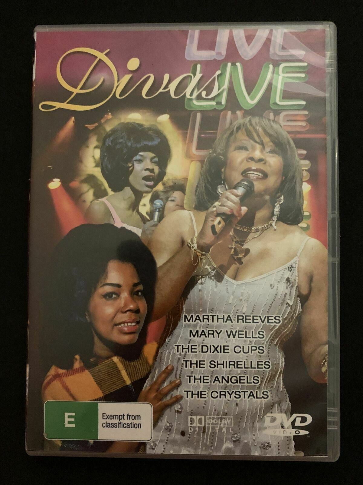 Diva Live - Martha Reeves, Mary Wells, Dixie Cups, Shirelles... DVD  Region ALL