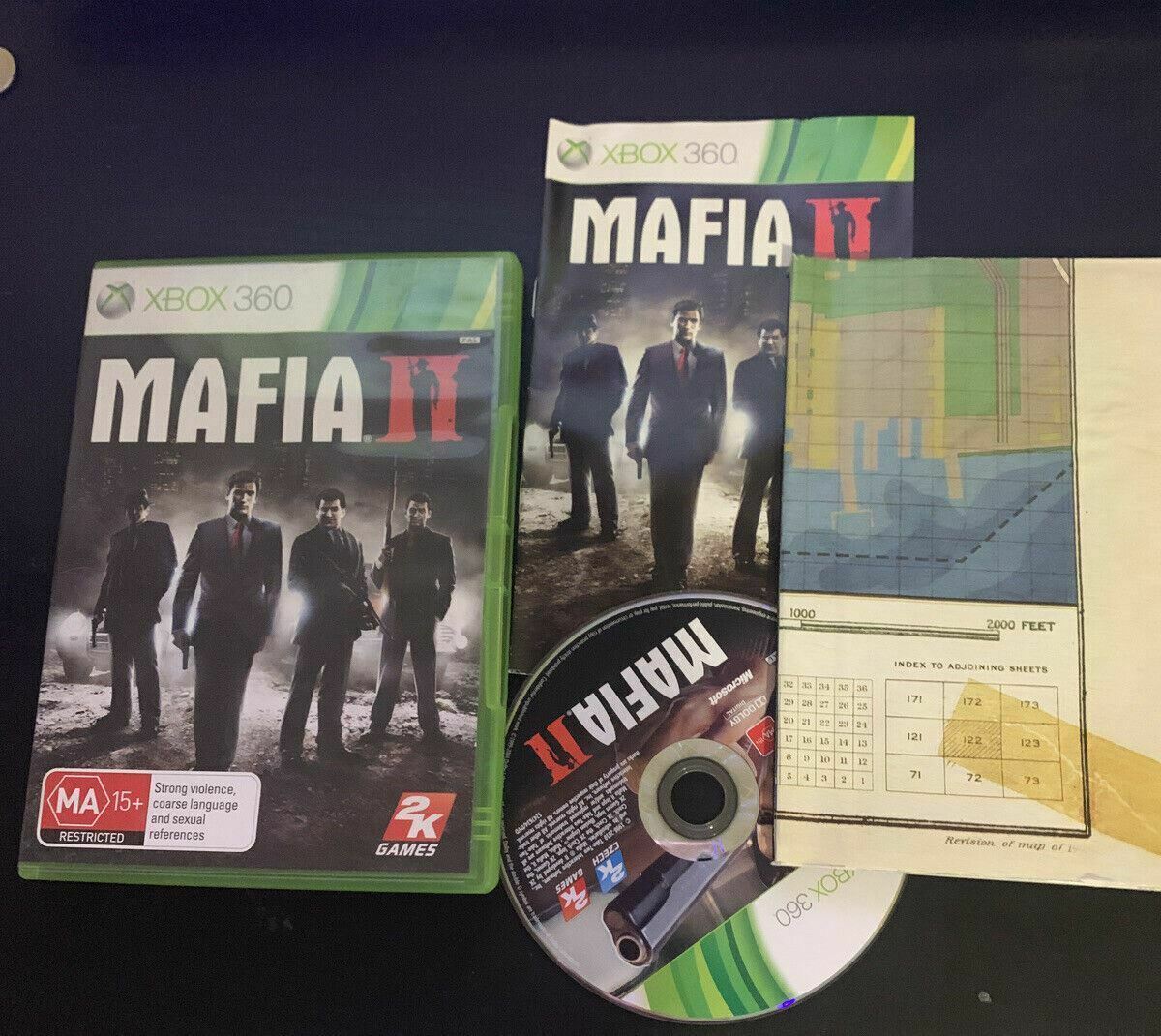 Mafia II 2 - Microsoft Xbox 360 (Map & Manual Included) PAL