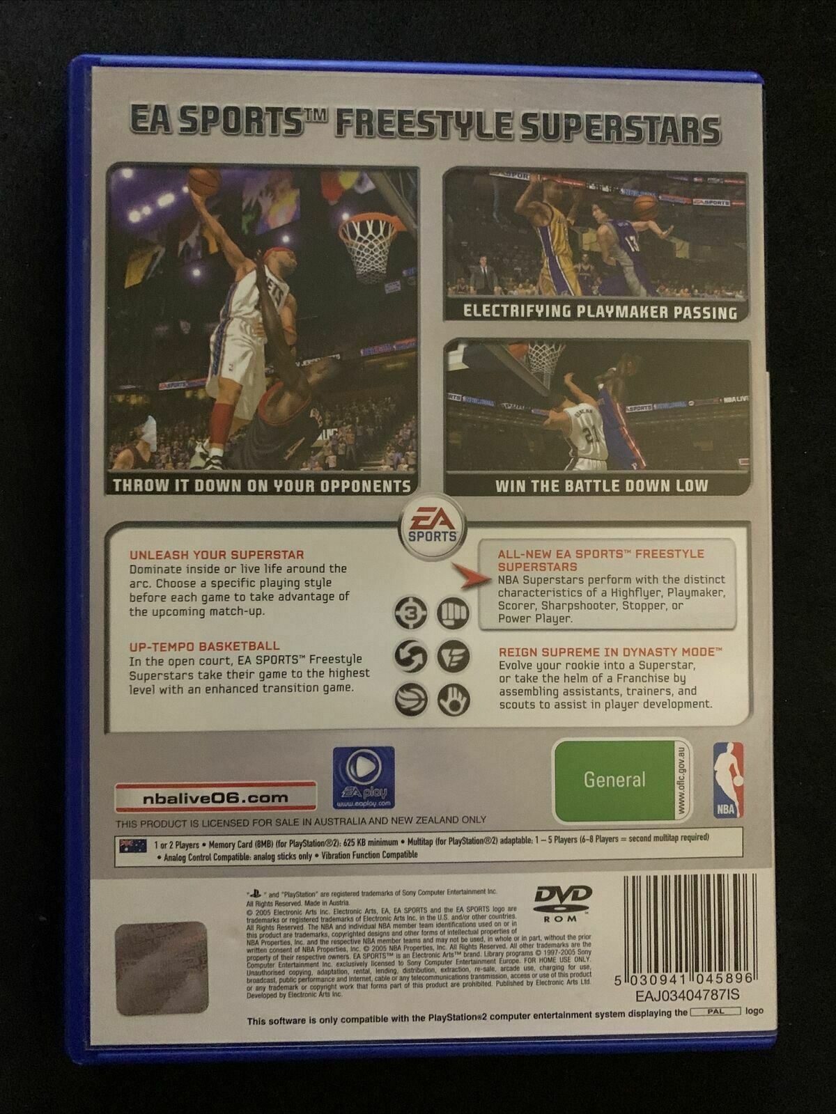 NBA Live 06 - PS2 PAL Game with Manual