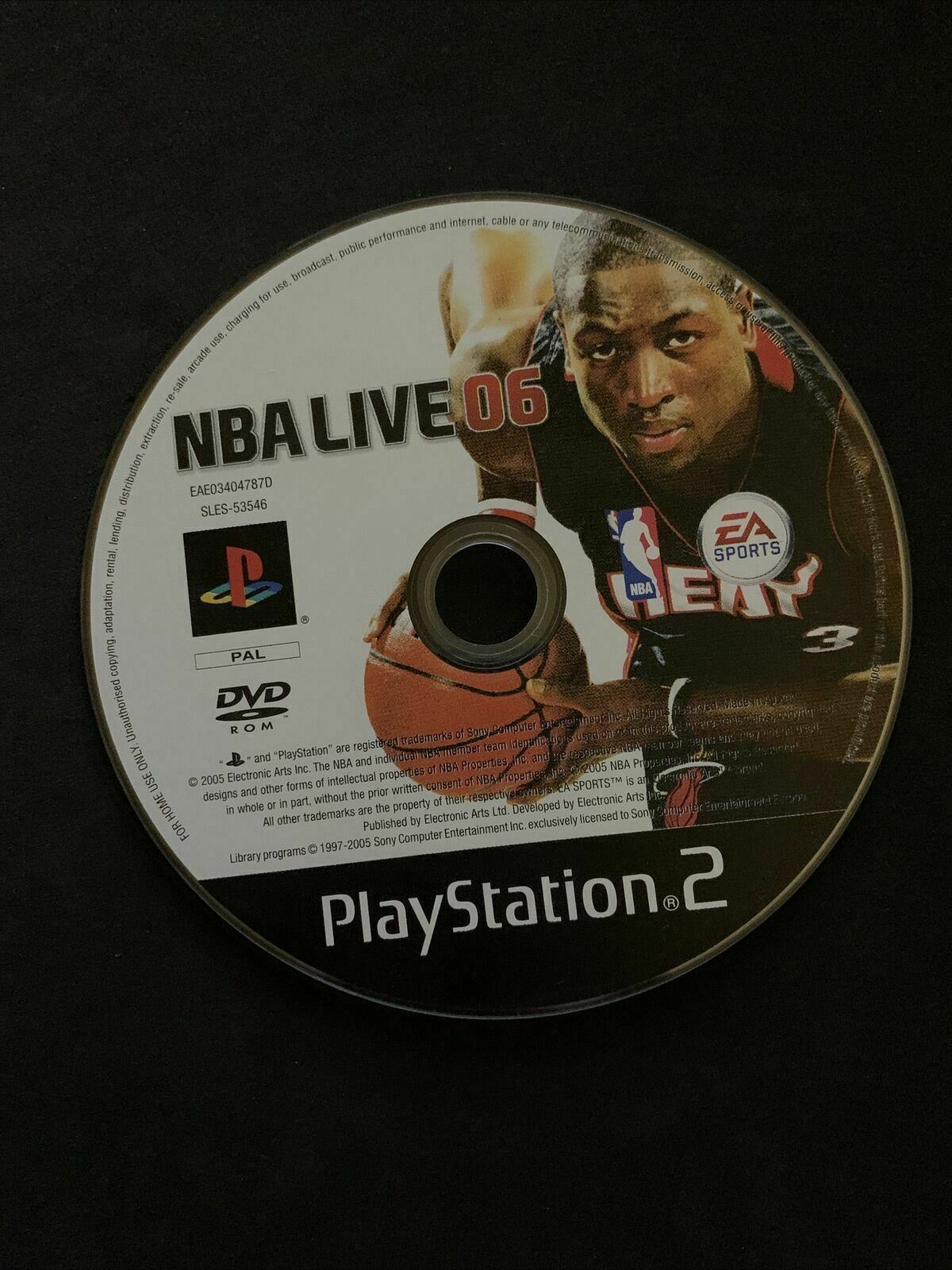 NBA Live 06 - PS2 PAL Game with Manual