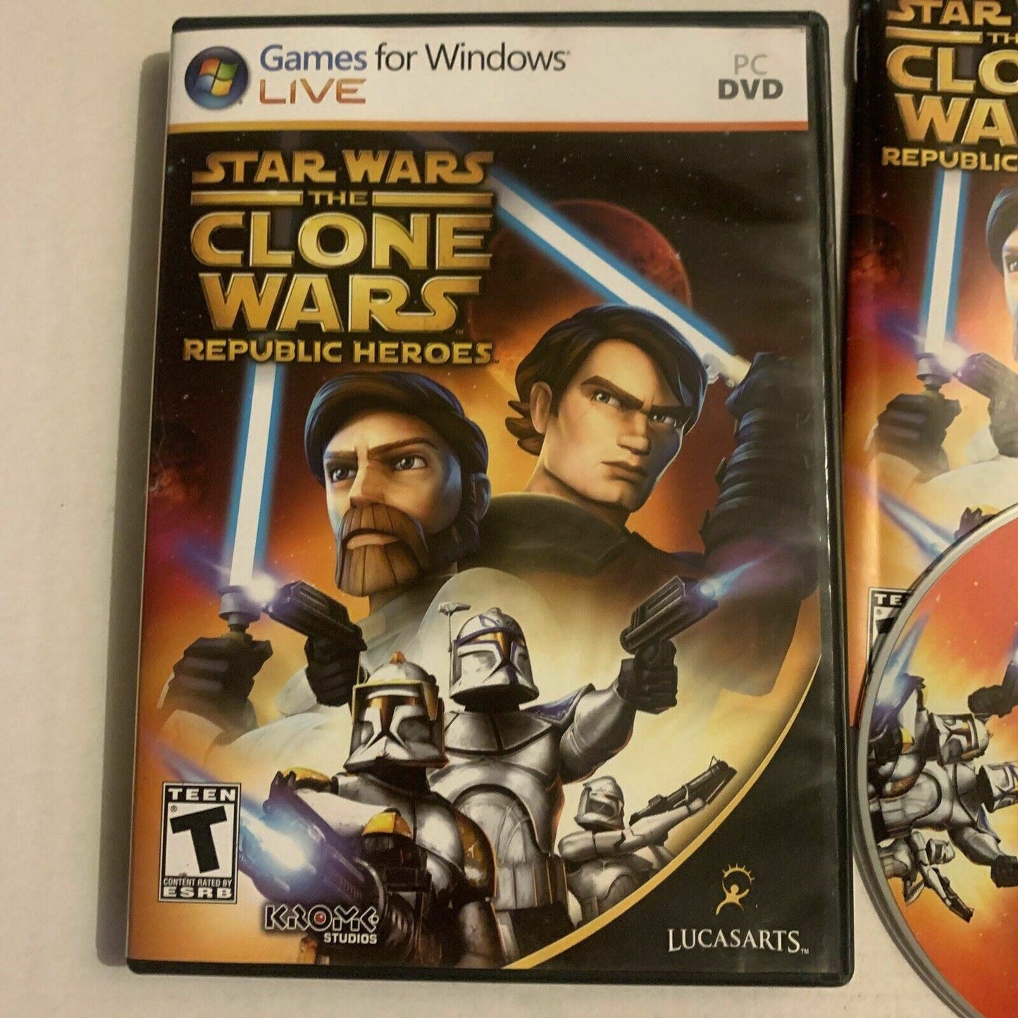 Star Wars: The Clone Wars – Republic Heroes - PC DVD Windows Game with manual