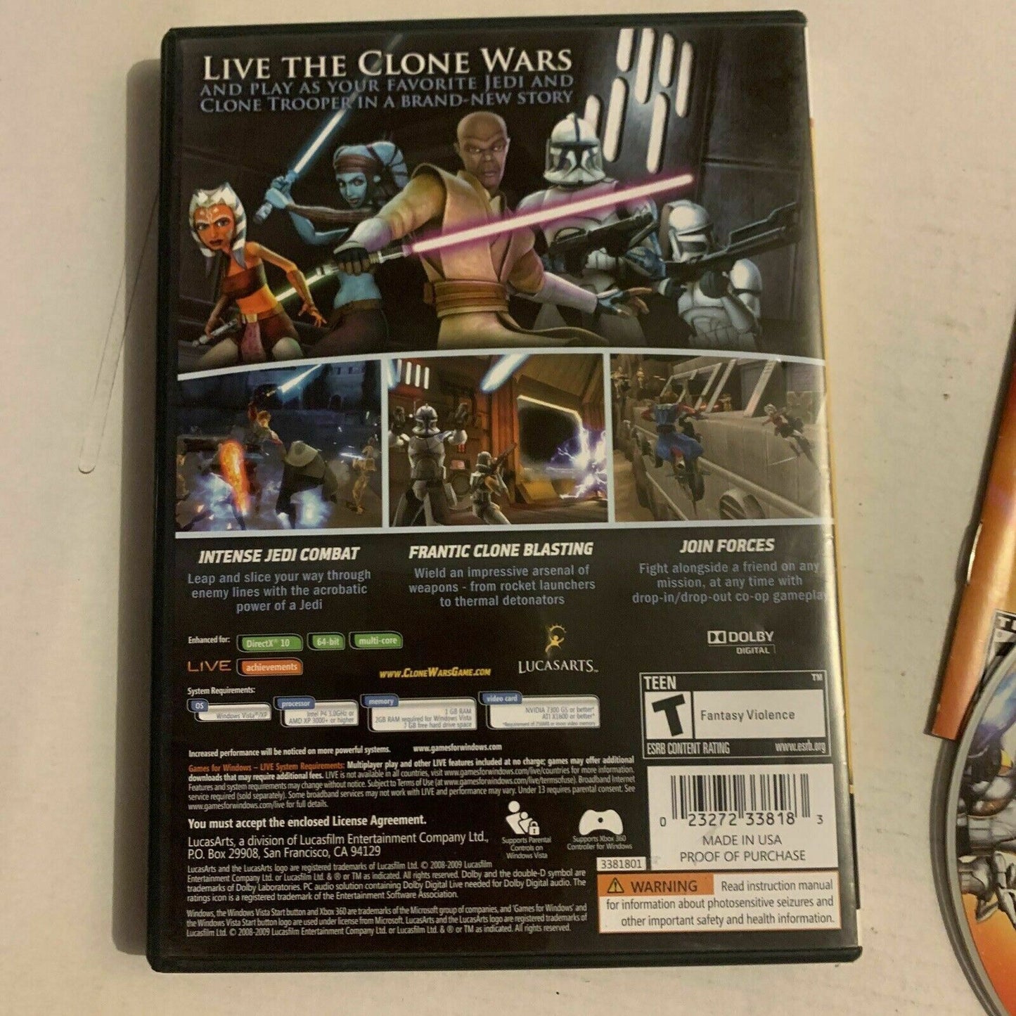 Star Wars: The Clone Wars – Republic Heroes - PC DVD Windows Game with manual