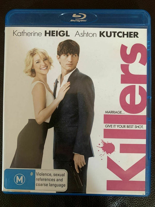 Killers (Blu-ray, 2010) Katherine Heigl, Ashton Kutcher, Tom Selleck - Region B