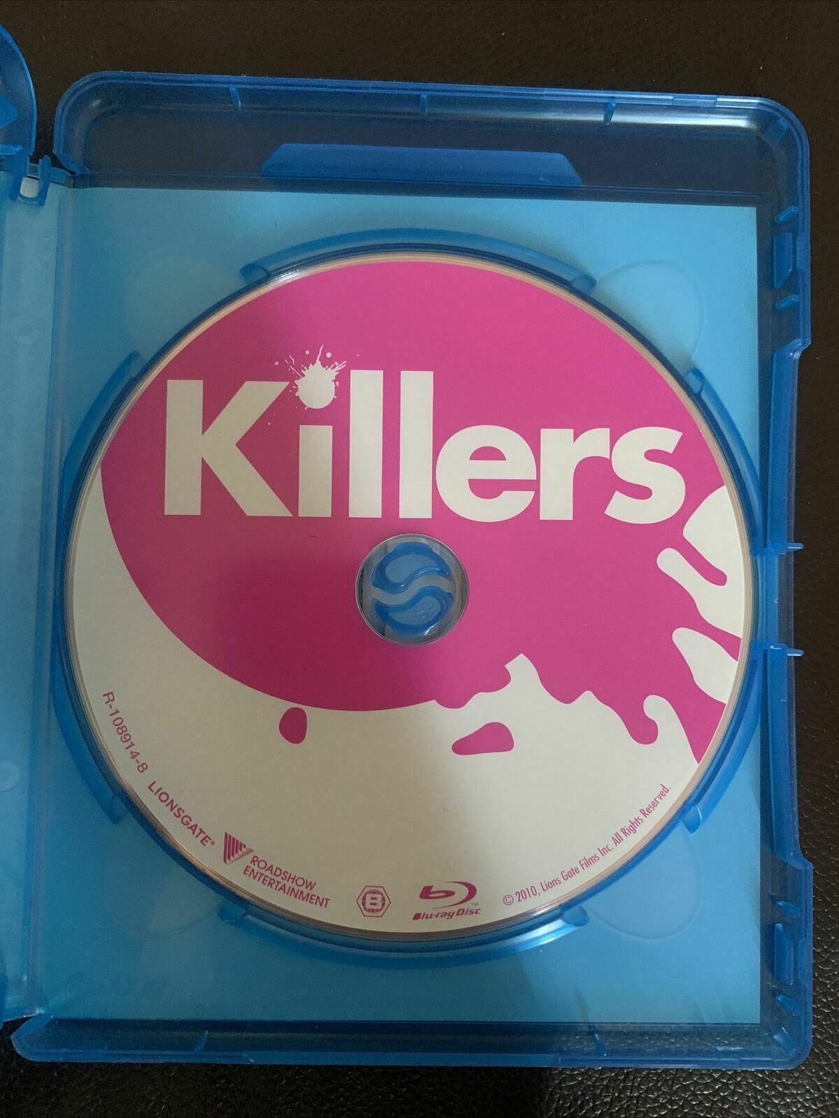 Killers (Blu-ray, 2010) Katherine Heigl, Ashton Kutcher, Tom Selleck - Region B