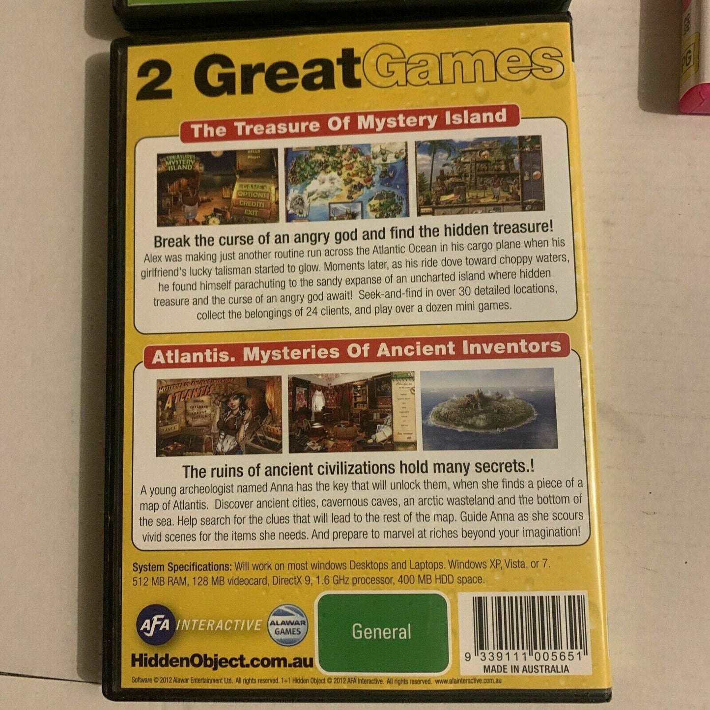 5x Hidden Object Game PC: Ghost Hunters, Deadtime Stories, Crystal Portal, Atlan