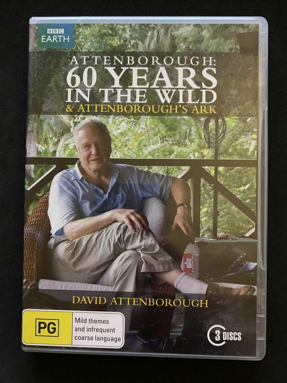 Attenborough - 60 Years In The Wild (DVD, 2013, 3-Disc Set) Region 4
