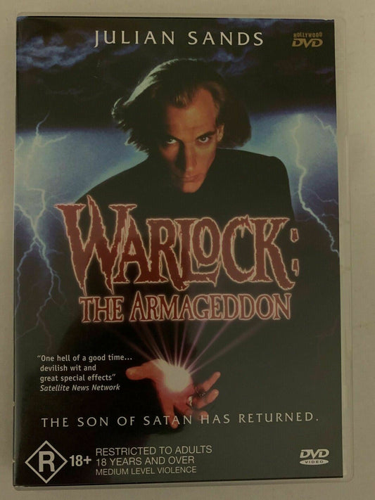 Warlock: The Armageddon (DVD, 1993) Julian Sands, Chris Young. Region 4