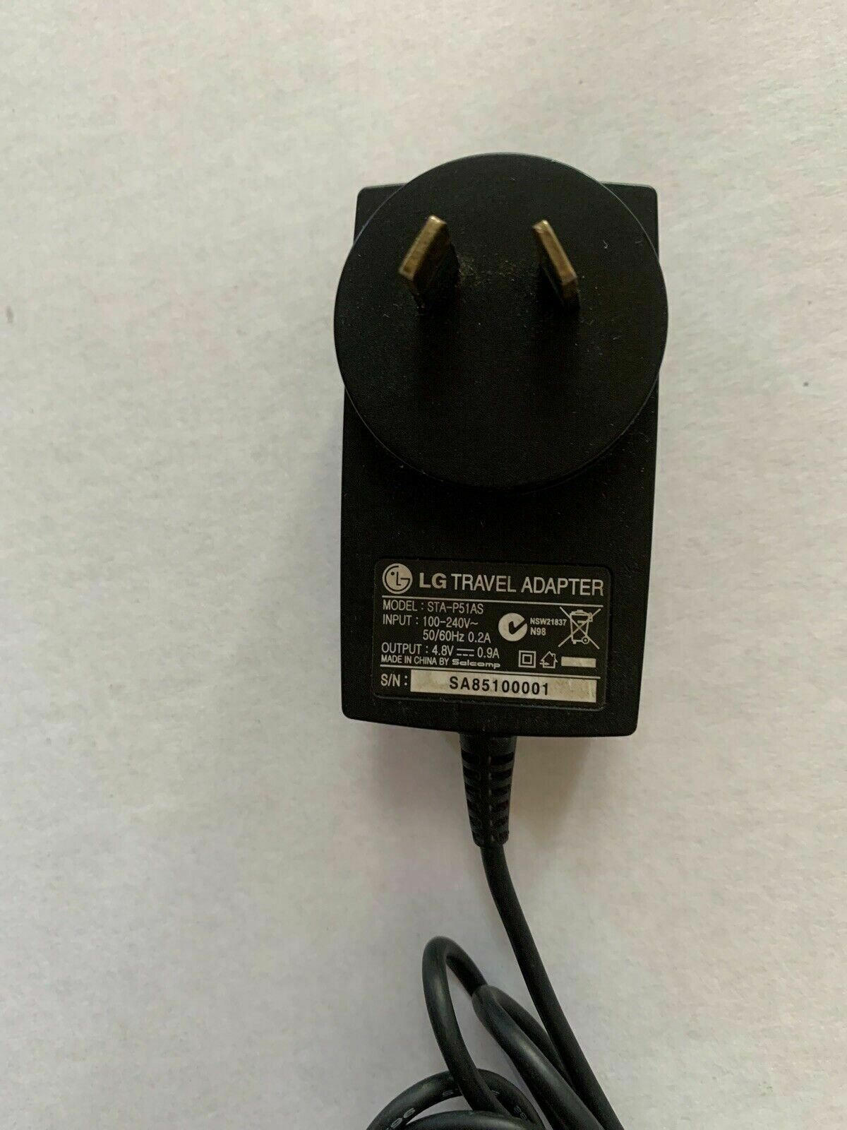 Genuine LG STA-P51AS AC Adapter 4.8V 0.9A