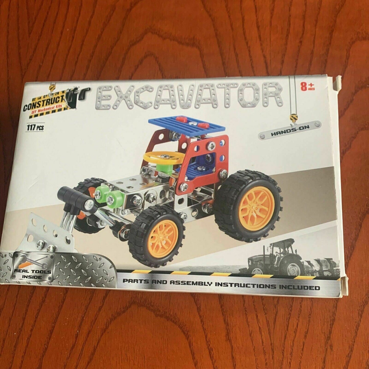 Construct It Excavator Toy Construction Trucks - 117 Piece Model