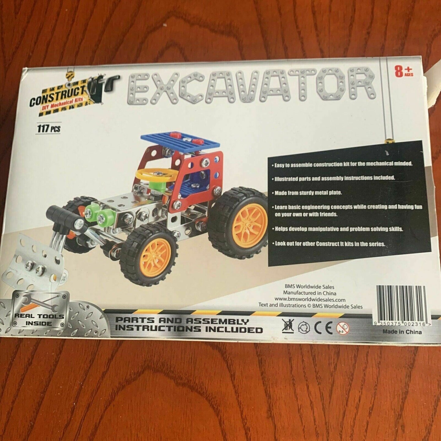 Construct It Excavator Toy Construction Trucks - 117 Piece Model