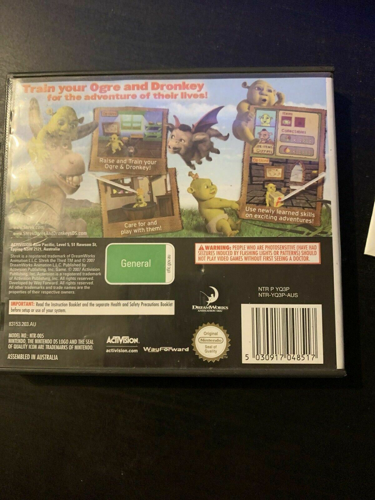 Shrek: Ogres & Dronkeys (Nintendo DS, 2007) With Manual