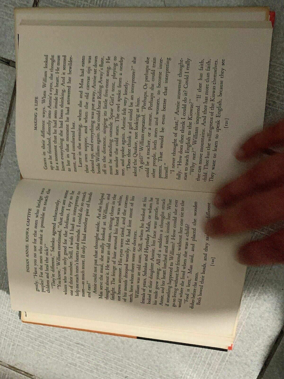 Indian Annie: Kiowa Captive by Alice Marriott (1966) First Edition Vintage Book