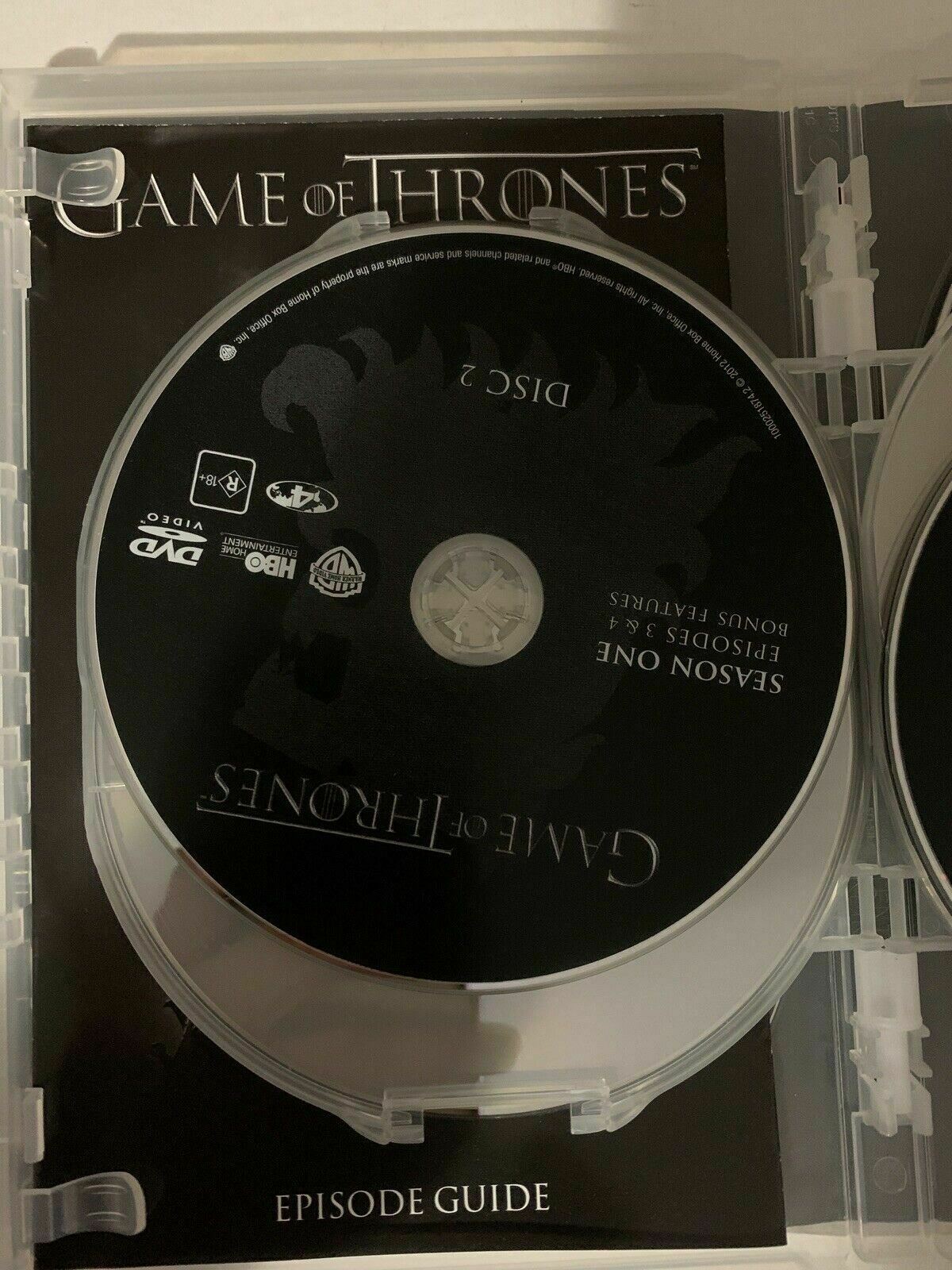 Game Of Thrones - The Complete First Season (DVD, 2012) Region 4