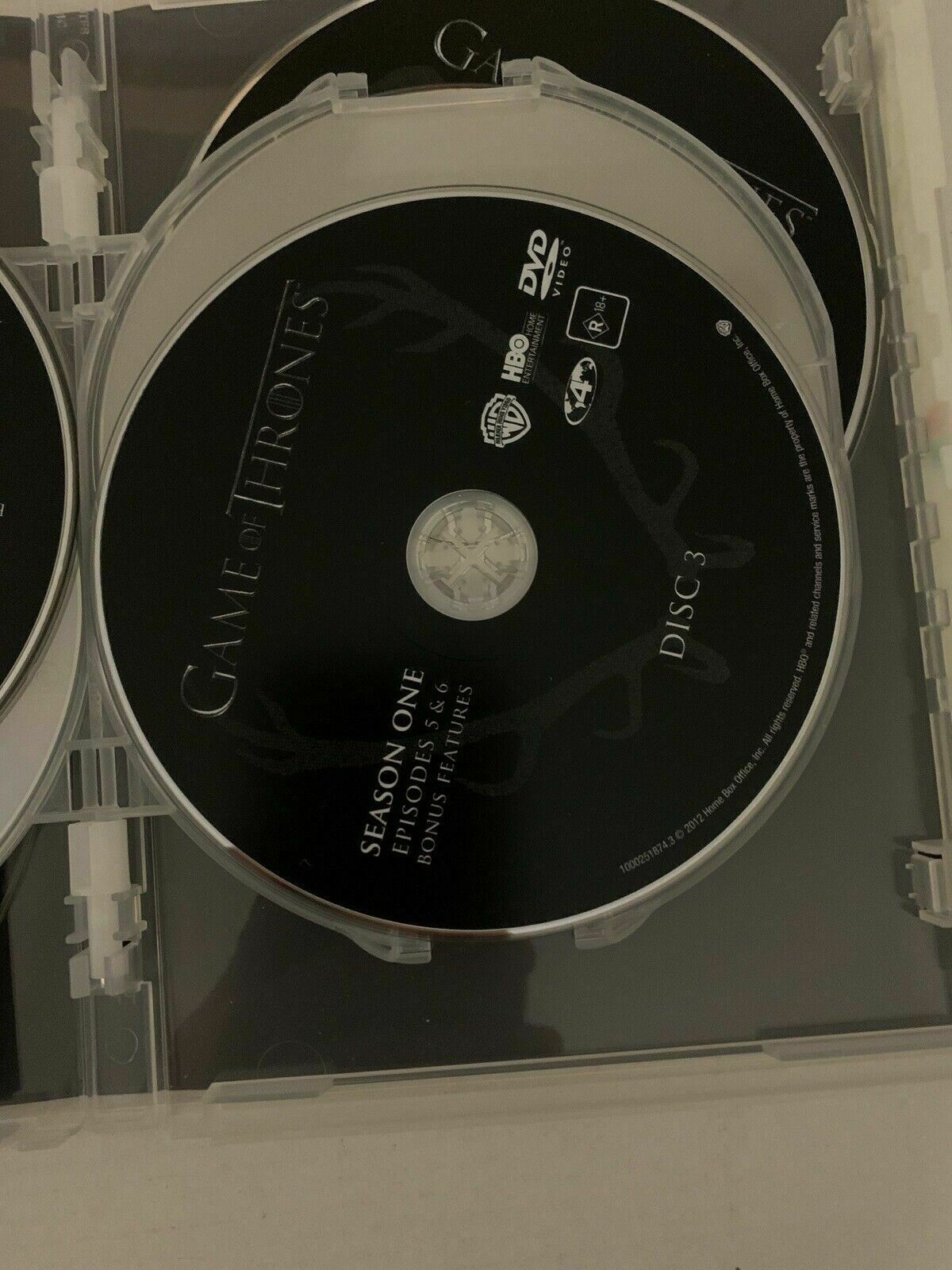 Game Of Thrones - The Complete First Season (DVD, 2012) Region 4