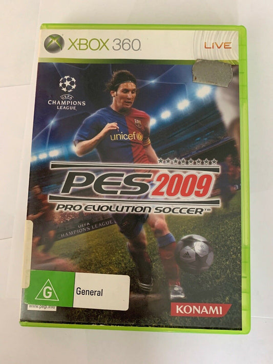 Xbox 360 - PES 2009 - Pro Evolution Soccer - Good Condition Including Manual