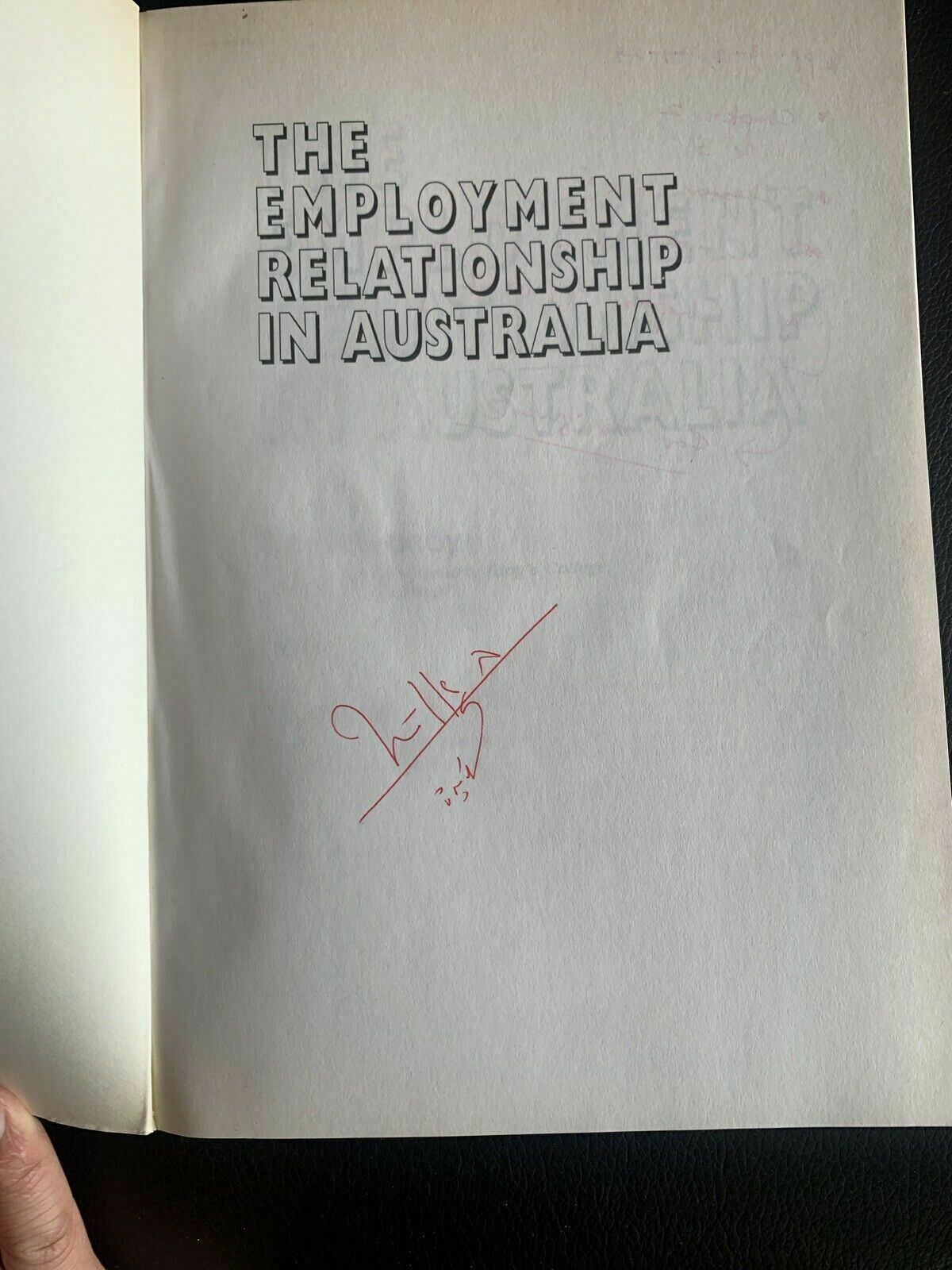 The Employment Relationship in Australia by D. Kelly, T. Keenoy (Paperback)