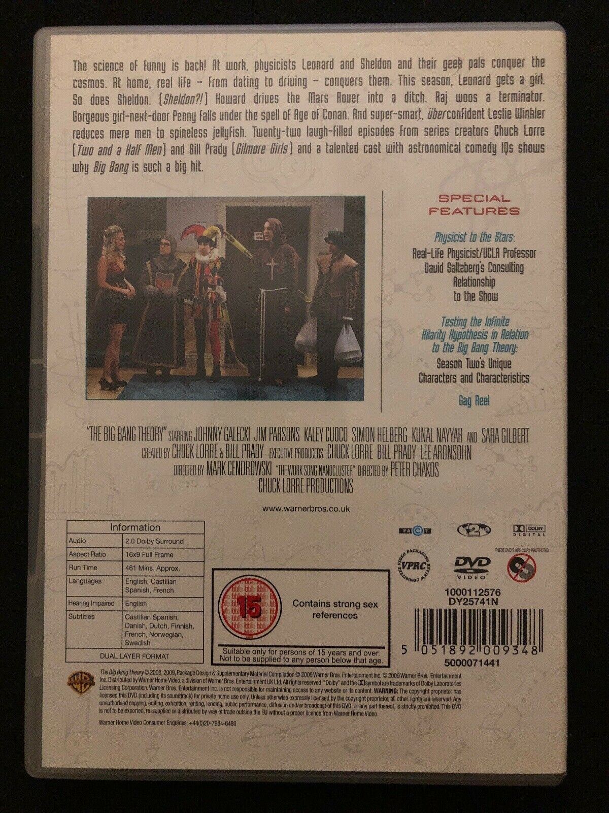 The Big Bang Theory: The Complete Second Season [Region 2] DVD Region 4