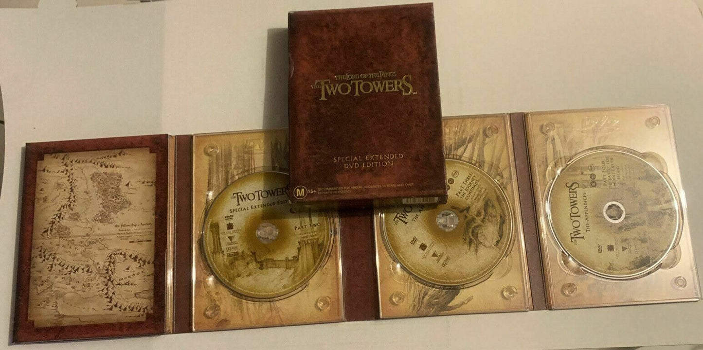 The Lord Of The Rings - The Two Towers - Special Extended (DVD, 2003, 4-Disc)
