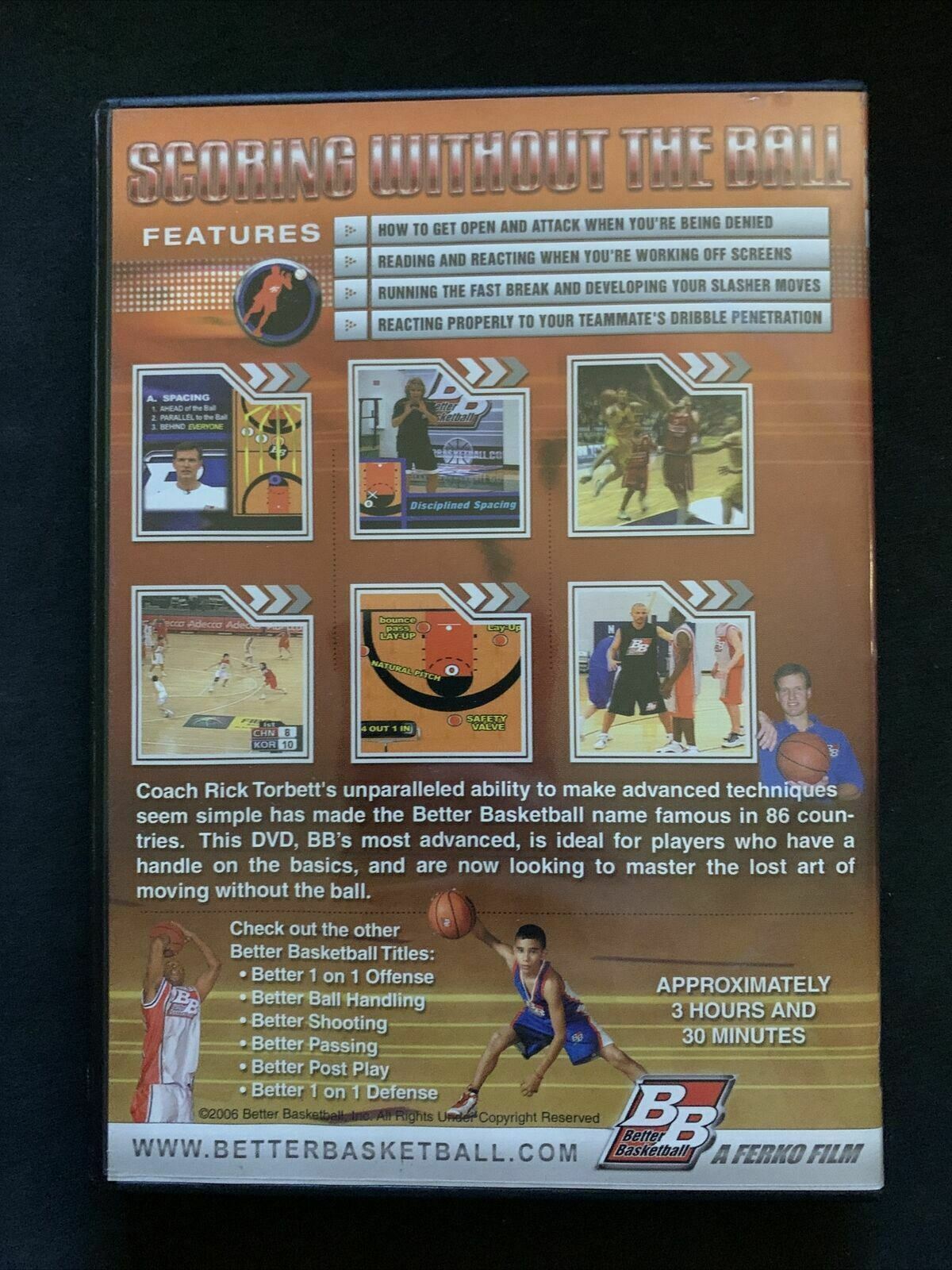 Better Basketball - Scoring Without The Ball region 1 DVD (instructional sports