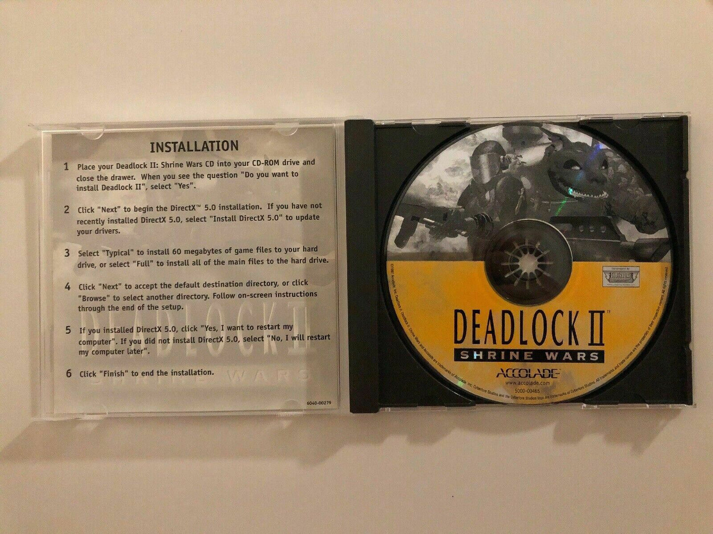 Deadlock 2: Shrine Wars 1997 PC CD-ROM Accolade Strategy Management War Game