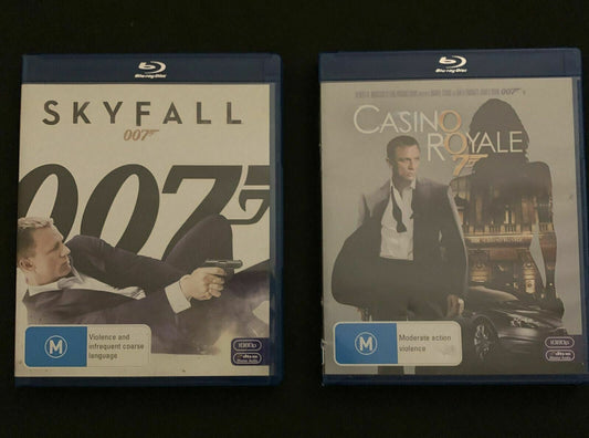 Skyfall + Casino Royale 007 James Bond (Blu-ray) Region B