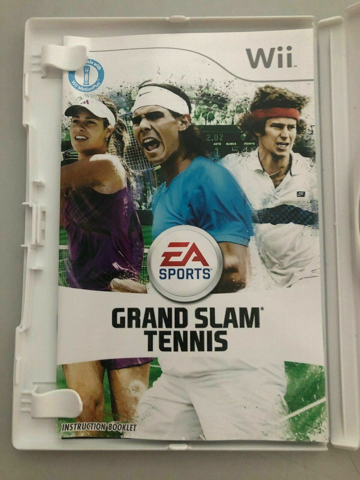 Grand Slam Tennis (Nintendo Wii, 2009) Federer Nadal Boris Becker McEnroe Serena