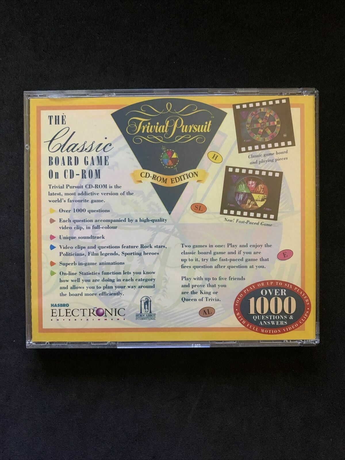 Trivial Pursuit CD-ROM EDITION - PC Windows Game