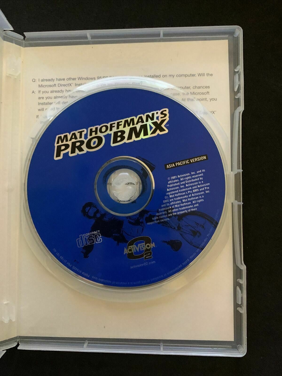 Mat Hoffmans Pro BMX - PC Windows Game (from Makers of Tony Hawk)
