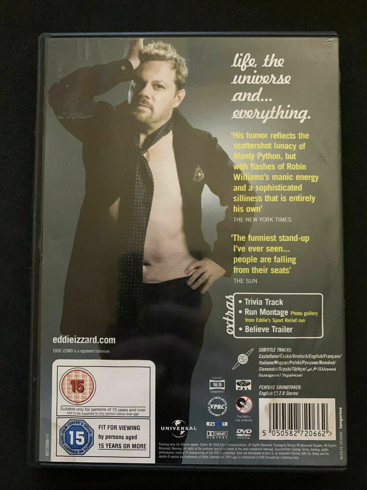 Eddie Izzard Live: Stripped (DVD, 2009) Region 2