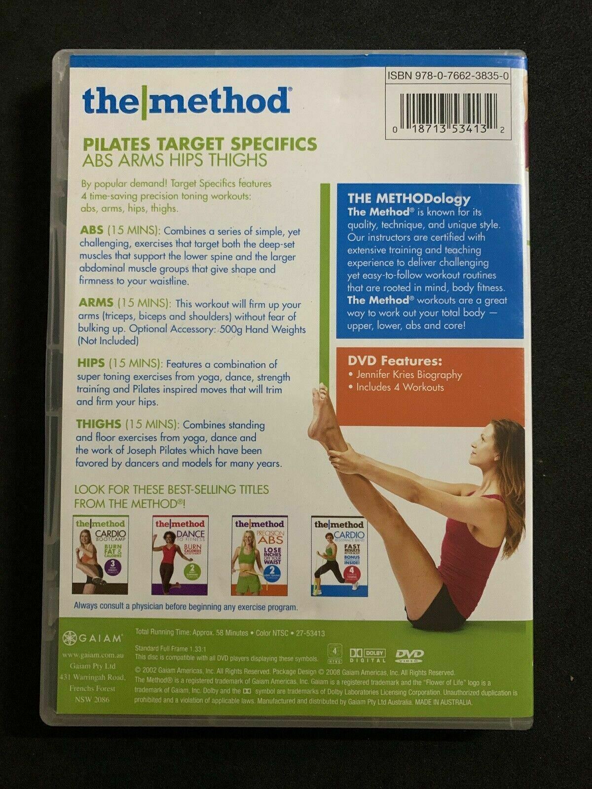The Method - Pilates Target Specifics - Get a Long Lean Body DVD - Region 4