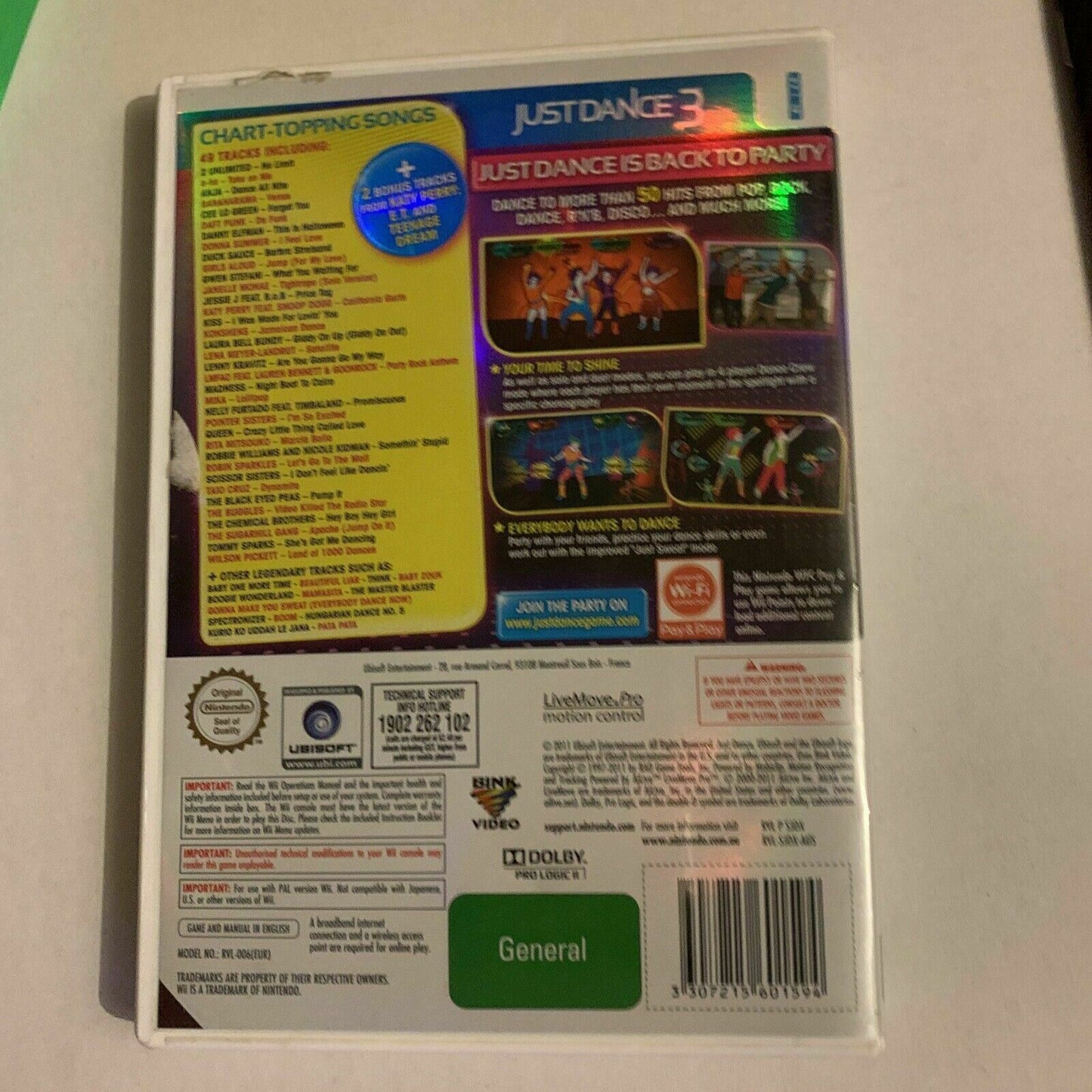 Just Dance 3 Special Edition - Nintendo Wii, 2011 With Manual PAL