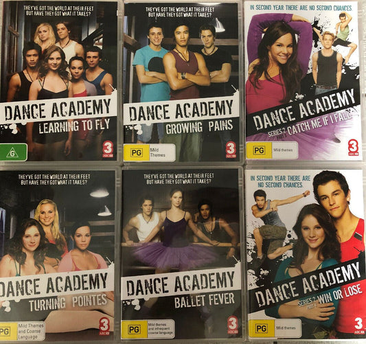 Dance Academy 6 DVD set (18-Disc DVD) TV Show - Learning to Fly, Ballet Fever...