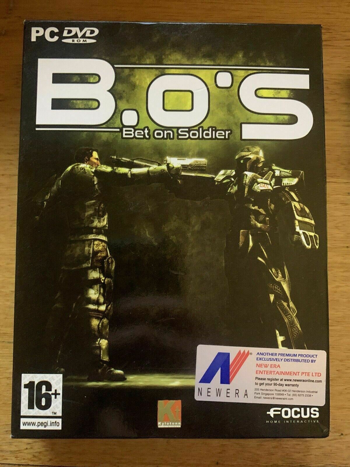 B. O. S. Bet On Soldier - PC DVD Windows Game