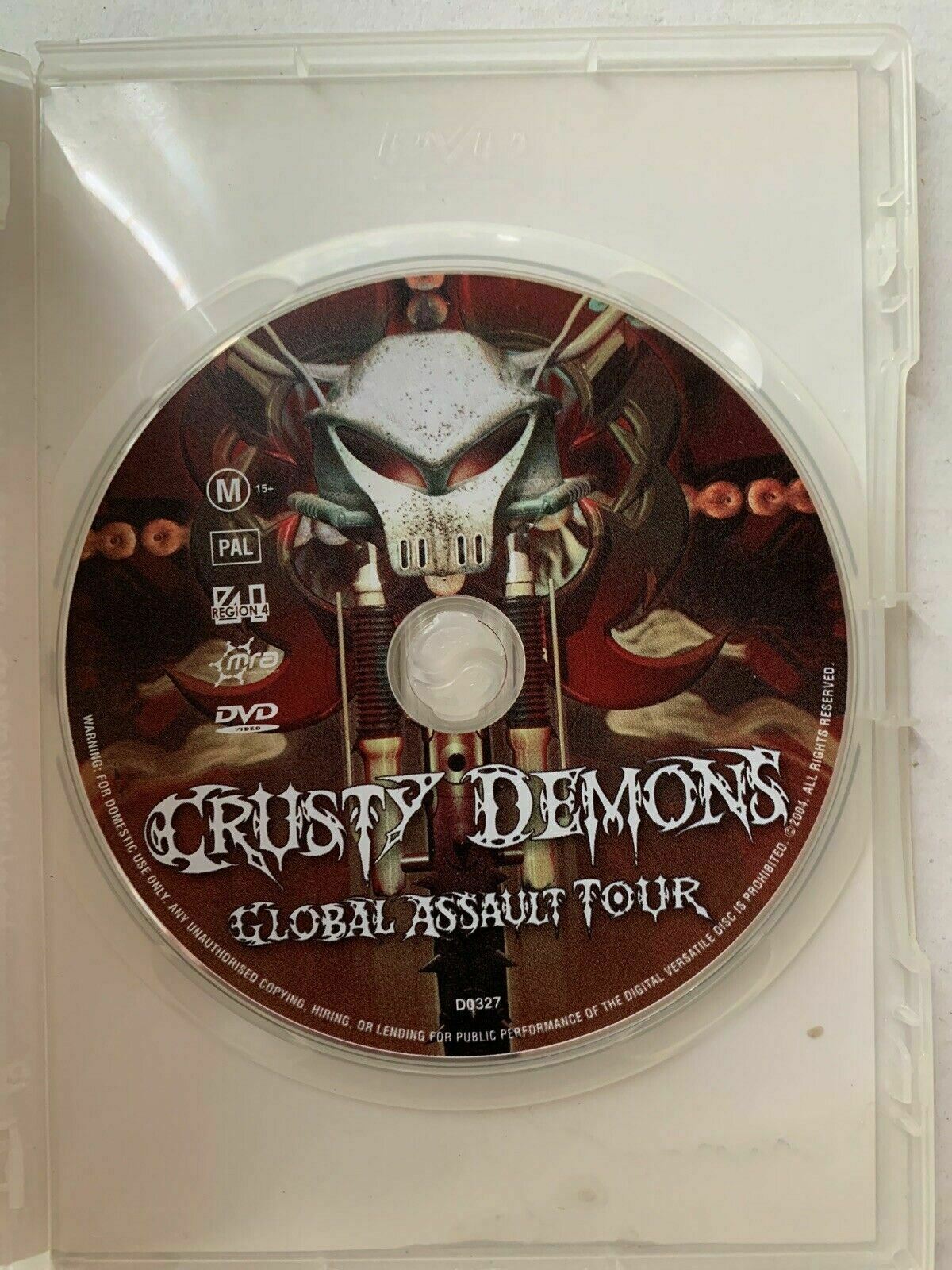 Crusty Demons Global Assault Tour (DVD, 2004) Motorbike Stunts Region 4