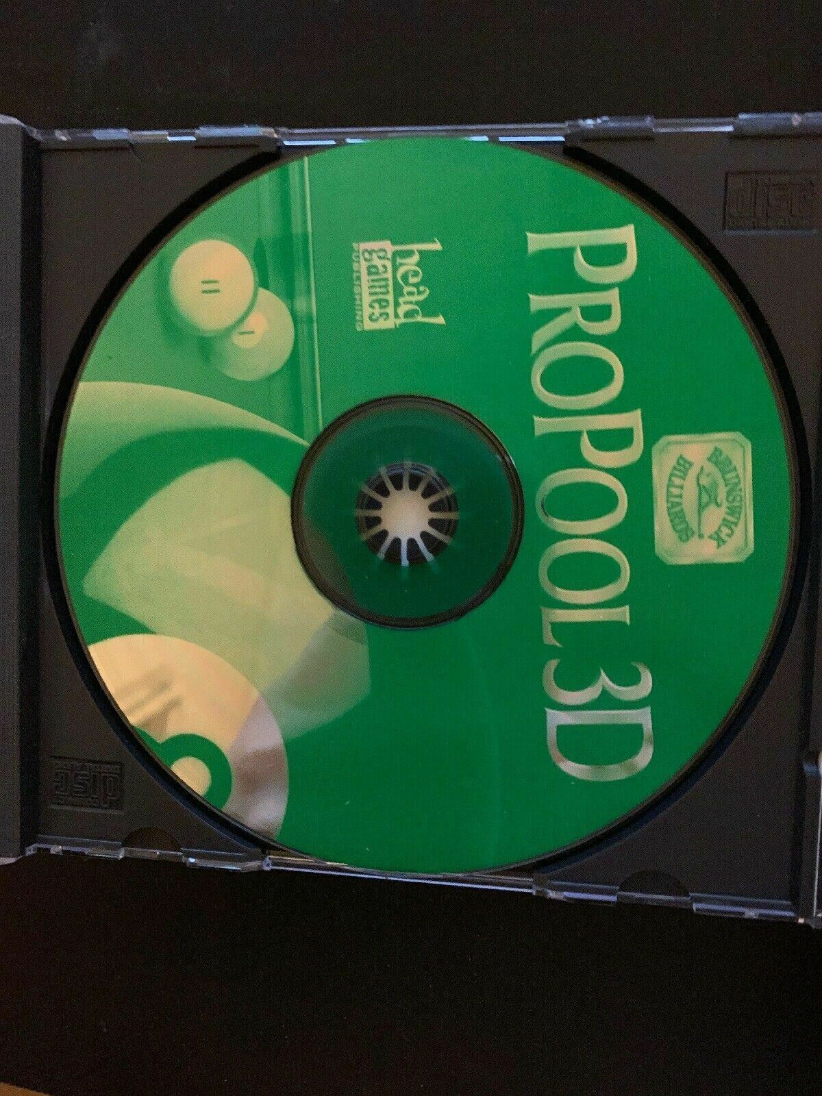 Brunswick Billiards Pro Pool 3D 1998 PC Cdrom Win 95 Vintage Pool Game