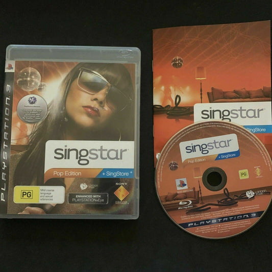 Singstar Pop Edition - SONY PS3 with Manual